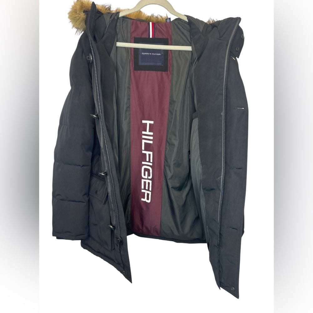 Tommy Hilfiger Men's Arctic Cloth Heavyweight Performance Parka BLACK / Medium - Picture 5 of 12